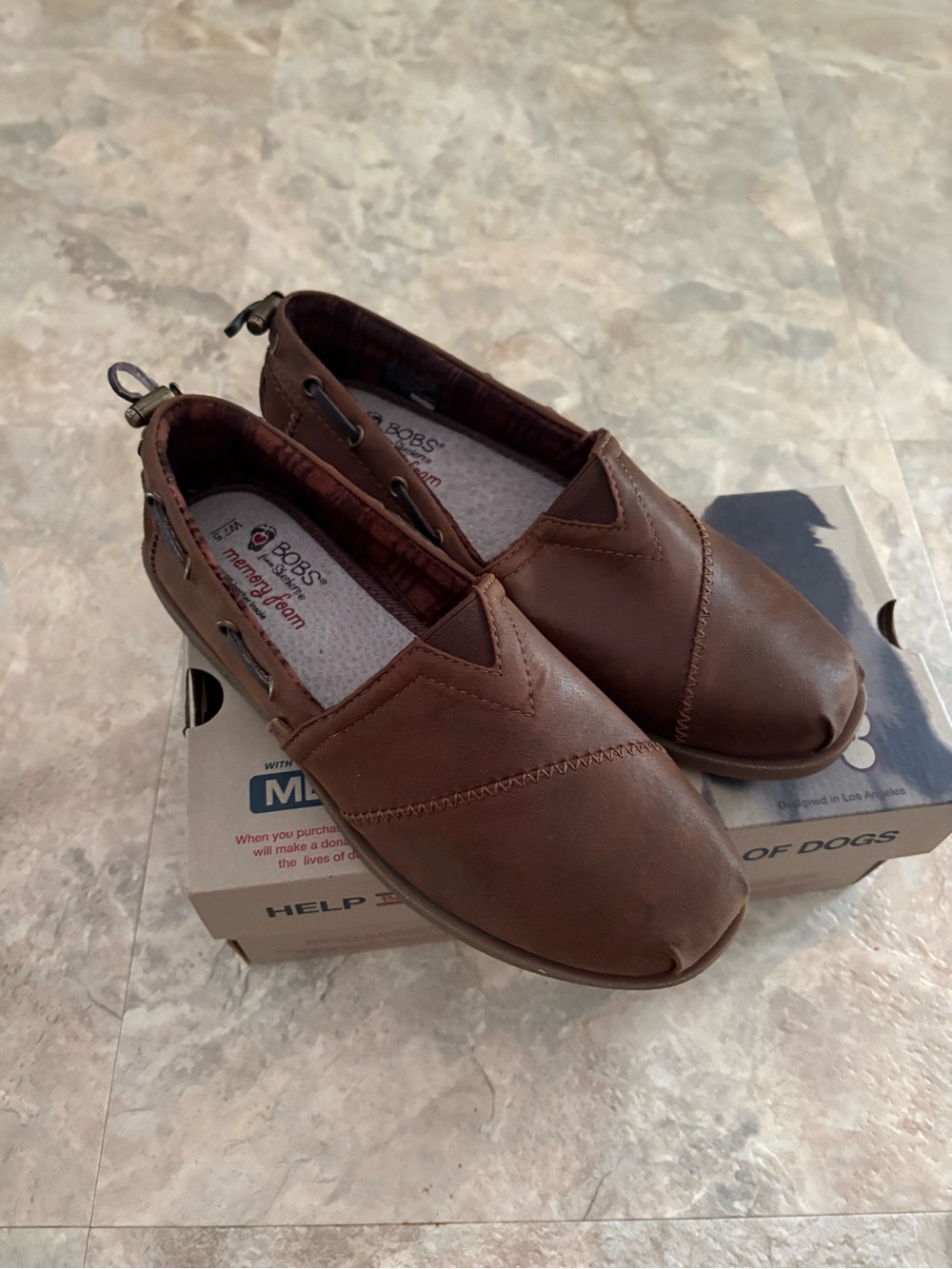 BOBS from Skechers Women’s Brown Slip-On Loafers